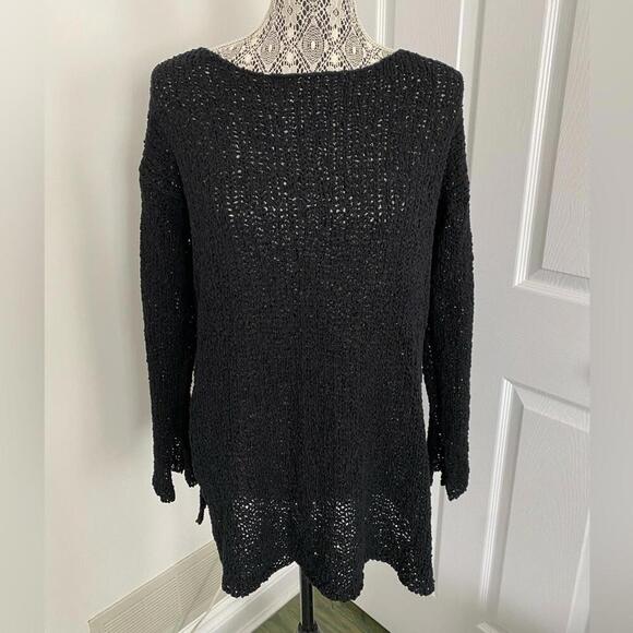 H&M knitted sweater / tunic black size S worn twice - Picture 1 of 4